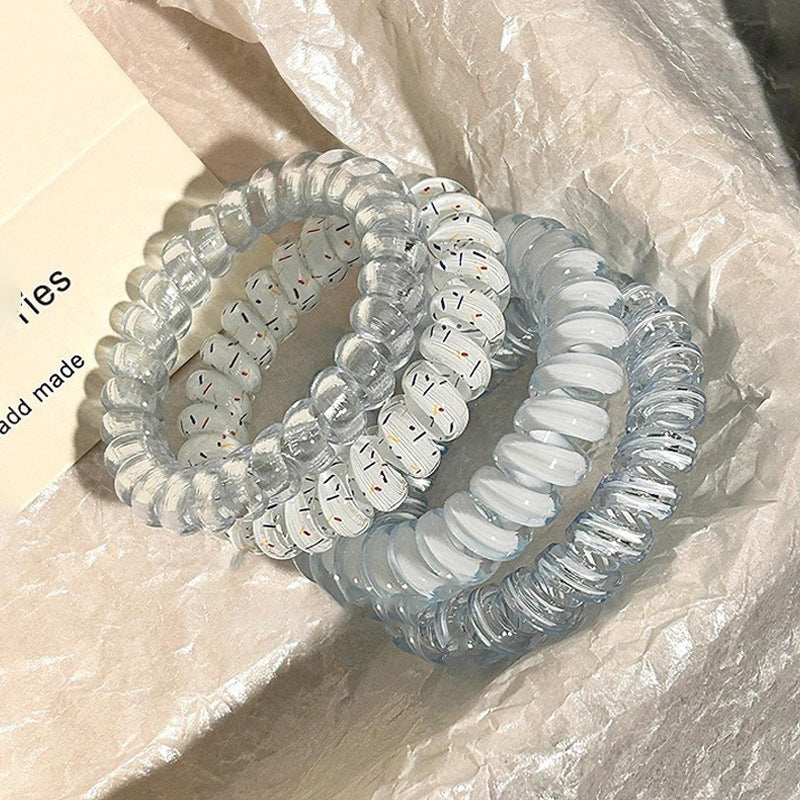 Korean-Style Grape Coconut Polka Dot Hair Tie