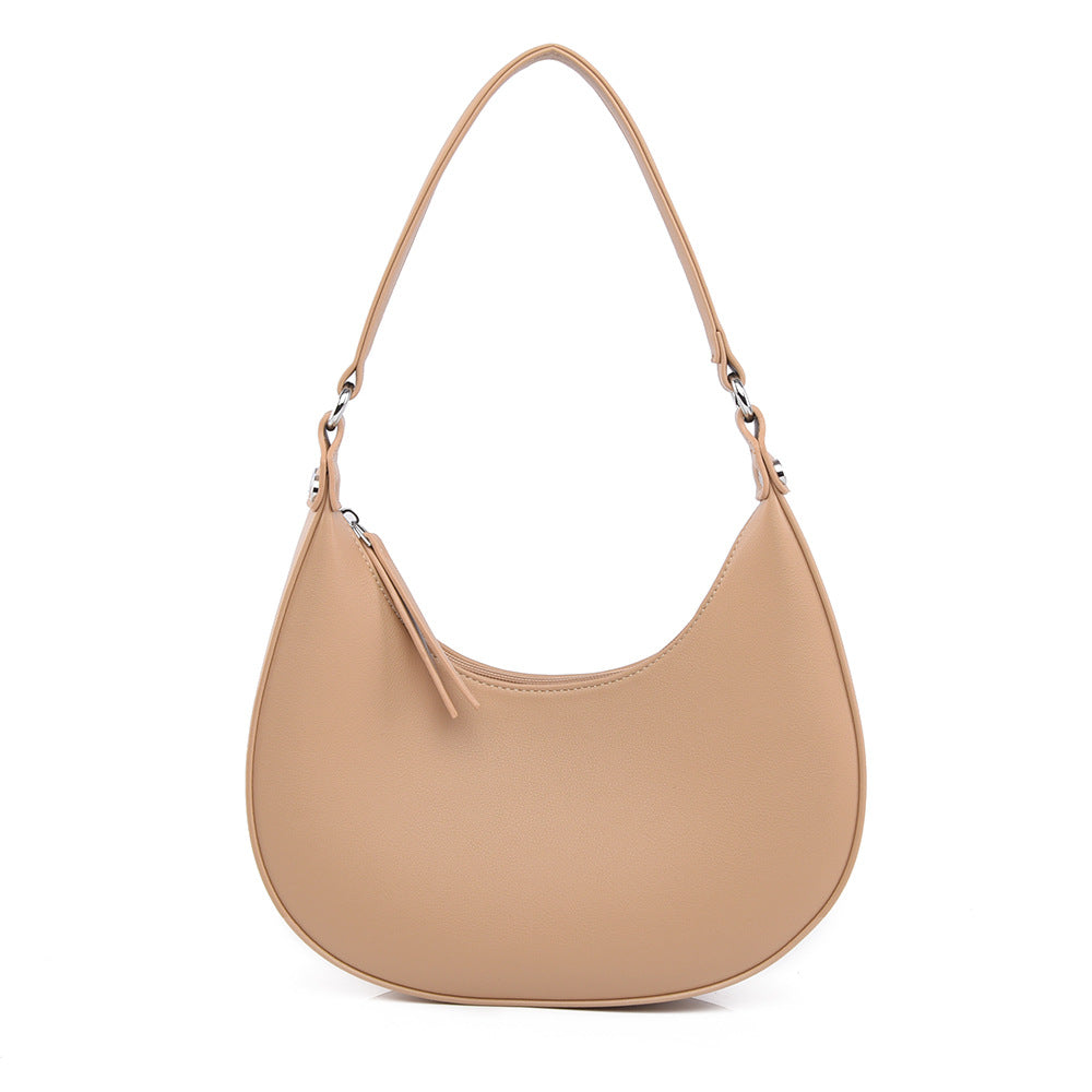 Niche-design crescent-shaped handbag for women