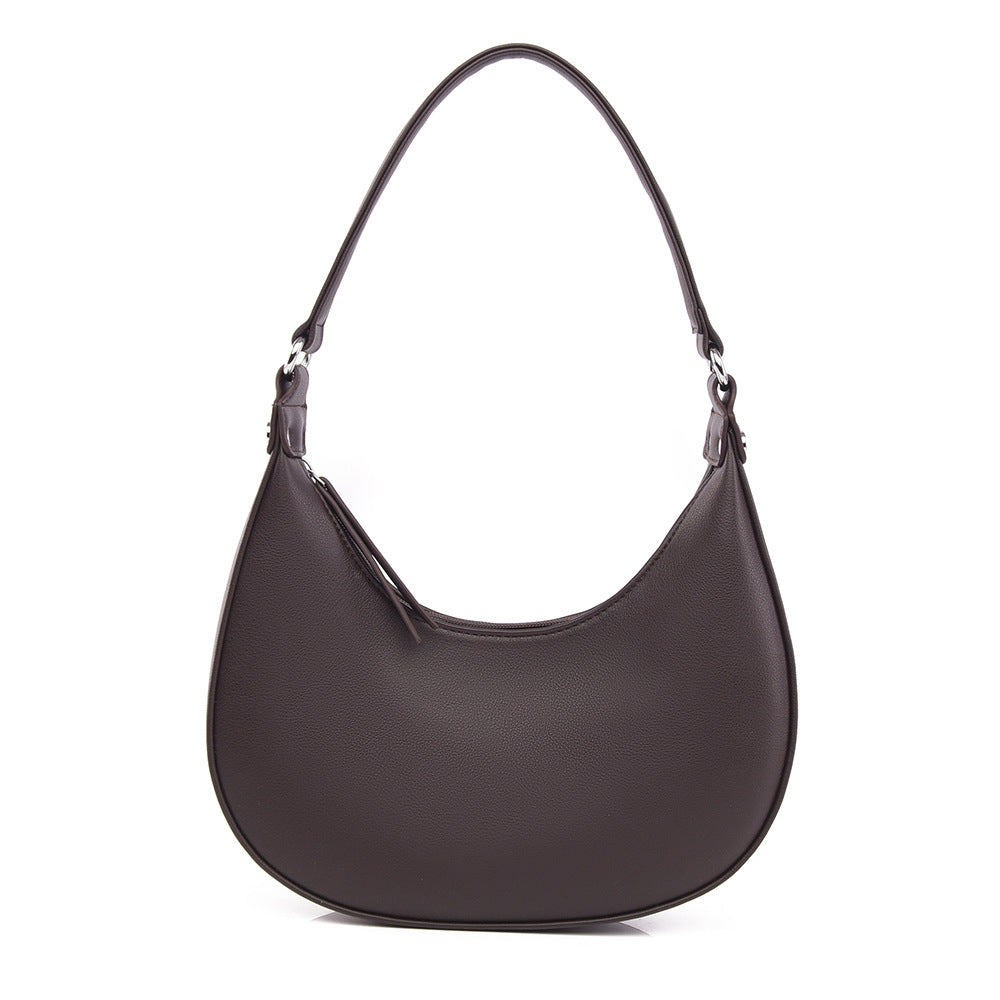 Niche-design crescent-shaped handbag for women