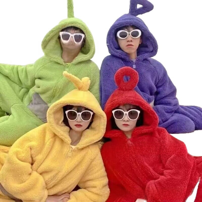 2025 New Flannel Cartoon Animal Onesie Pajamas for Couples