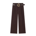Womens Loose Wide-Leg Trousers