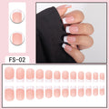 Simple French False Nails Wearable