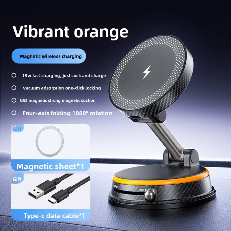 Rotating Magnetic Car Phone Holder with Wireless Charging
