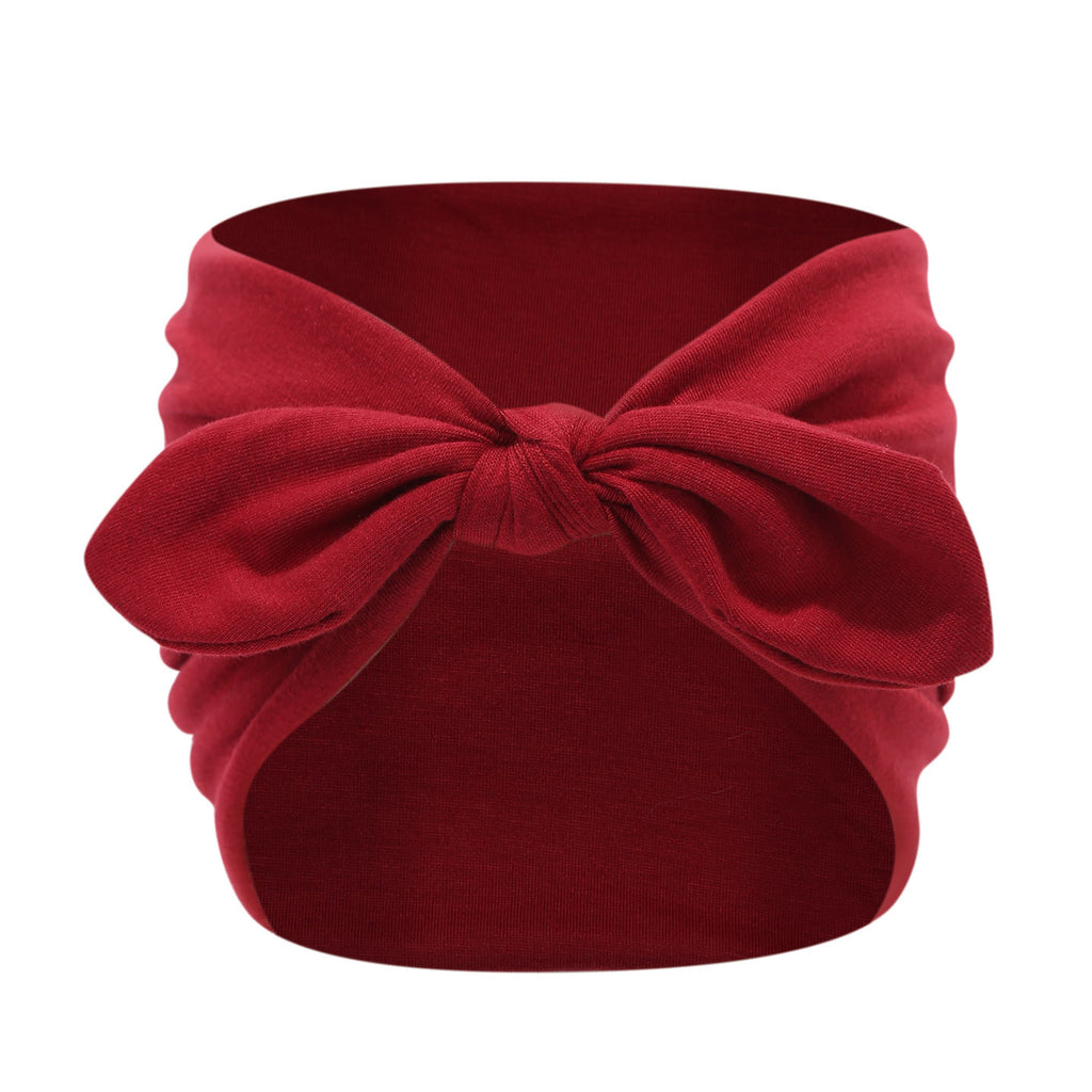 Wide-edge rabbit-ear hairband - solid color elastic yoga sports headband