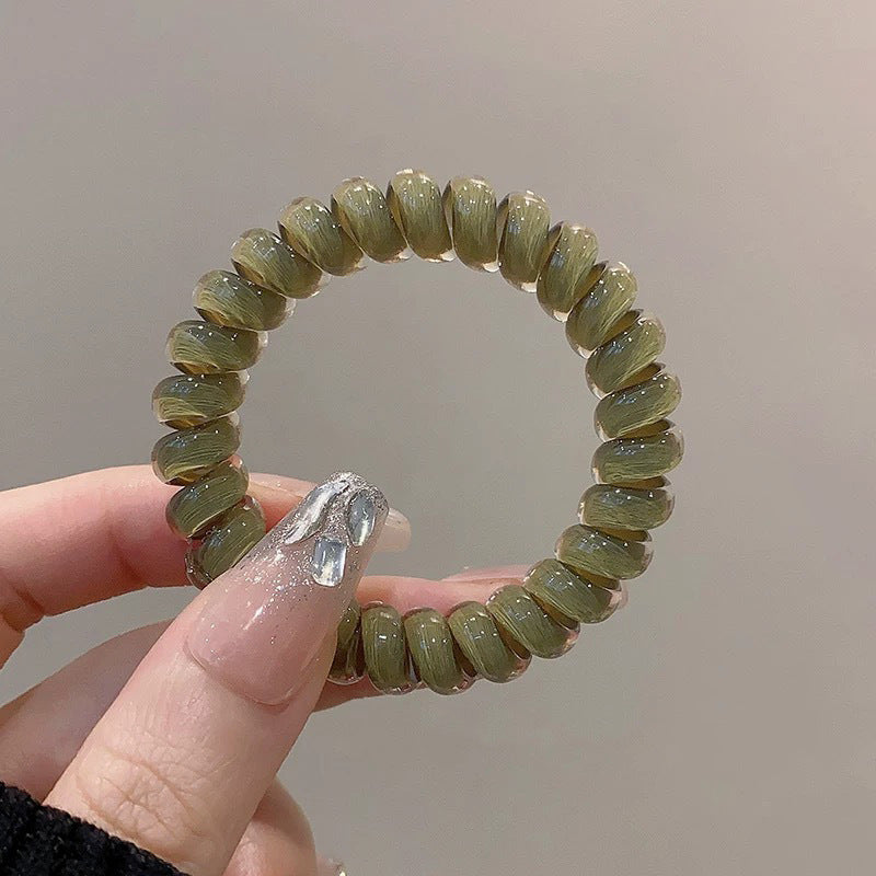 Korean-Style Grape Coconut Polka Dot Hair Tie