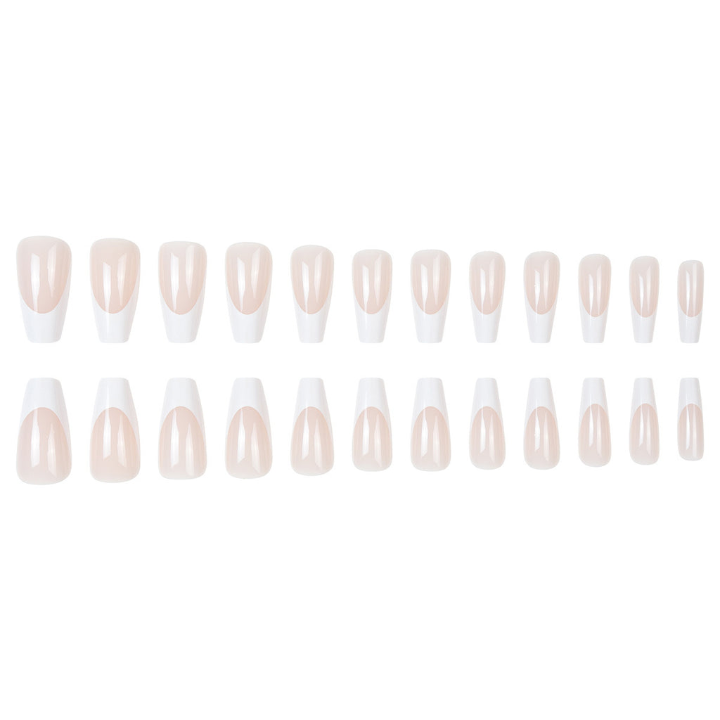 Simple French False Nails Wearable