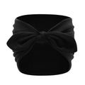 Wide-edge rabbit-ear hairband - solid color elastic yoga sports headband