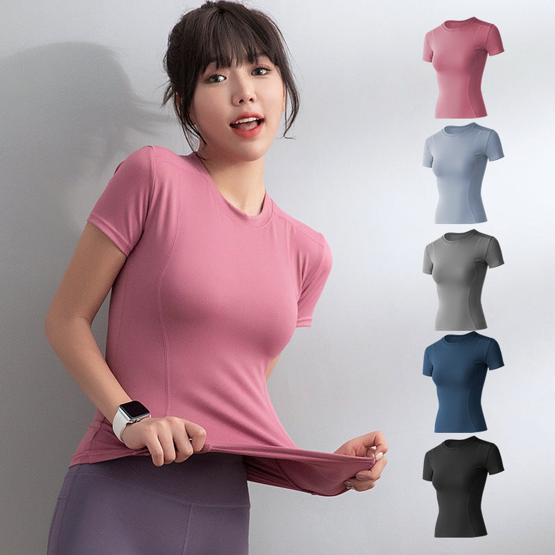 Stretch Fitness T-Shirt Women Sports Top