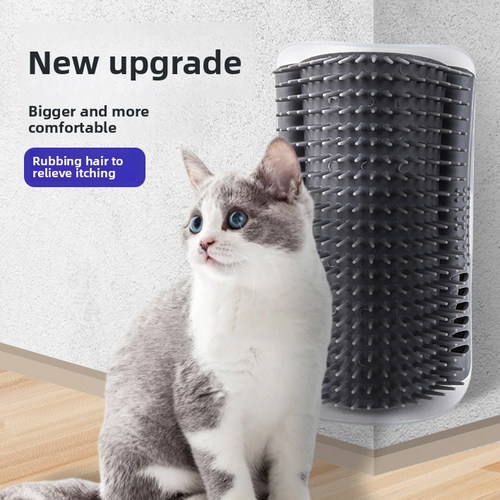 Cat Massage Grooming Brush with Catnip