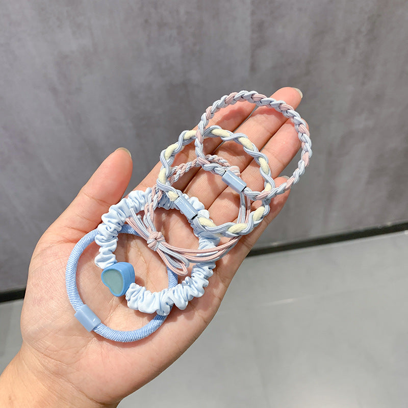 Coffee-colored high-end elastic hair tie