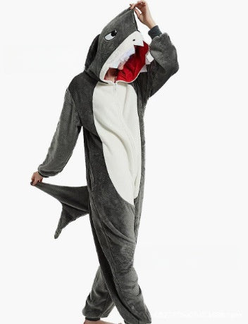2025 New Flannel Cartoon Animal Onesie Pajamas for Couples