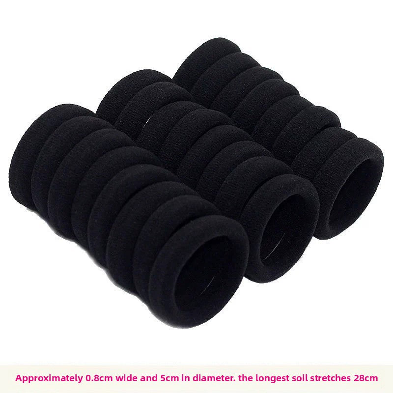 Durable rubber band hair tie for women