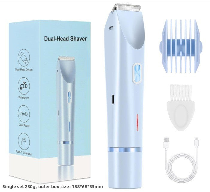 Ladies' hair trimming and shaving instrument
