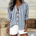 V-Neck Casual Printed Fashion Tops