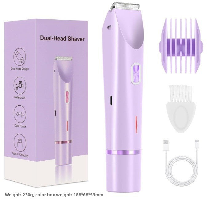 Ladies' hair trimming and shaving instrument
