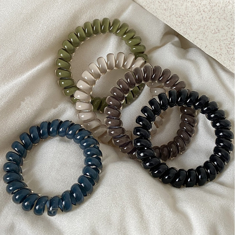 Korean-Style Grape Coconut Polka Dot Hair Tie