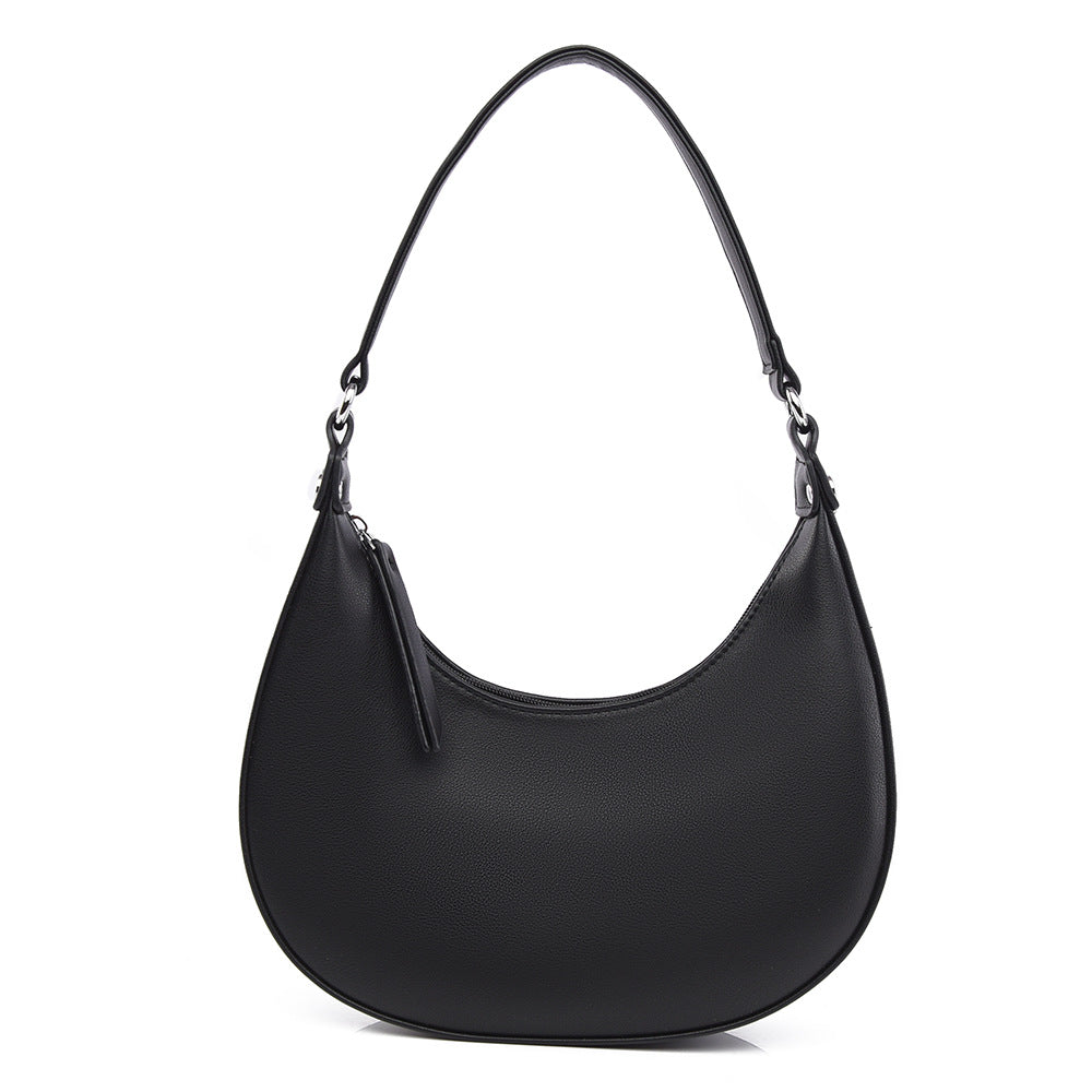 Niche-design crescent-shaped handbag for women
