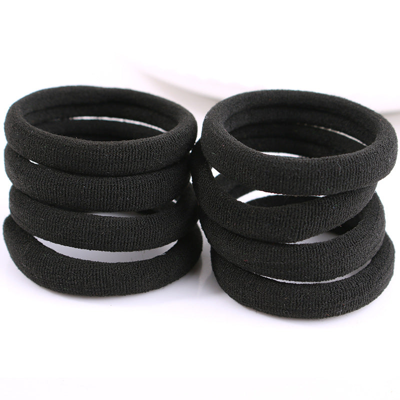 Durable rubber band hair tie for women