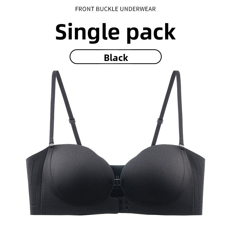 Front Clasp Strapless Push Up Bra