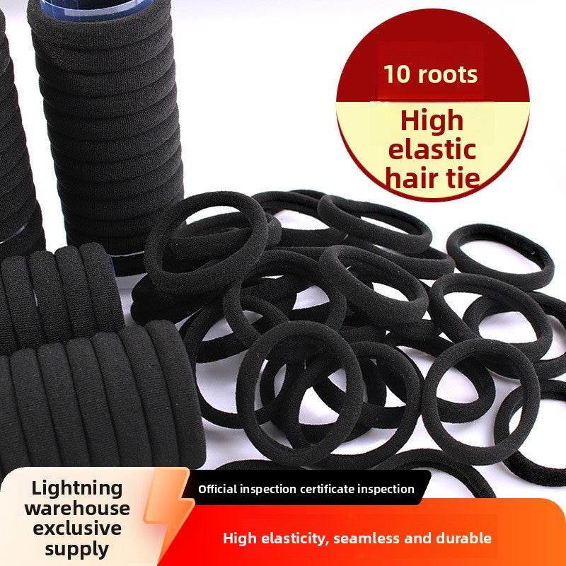 Durable rubber band hair tie for women