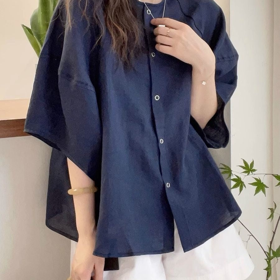 Womens Casual Batwing Sleeve Shirt