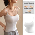 Cartoon Style Camisole with Built-In Chest Pads Sleeveless Top
