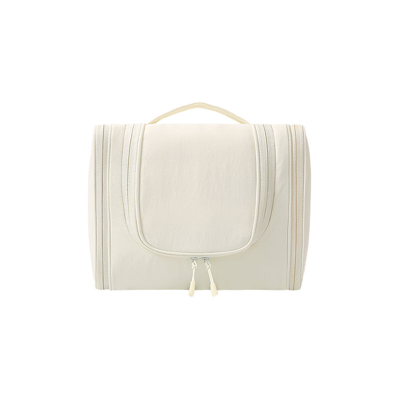 Toilet bag with an extra handle bag