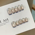 French Cat Eye Wearable Artificial Nails