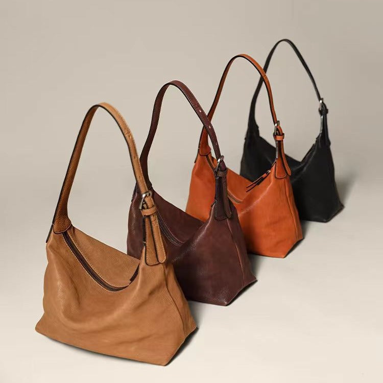 Genuine Leather Hobo Bag for Women