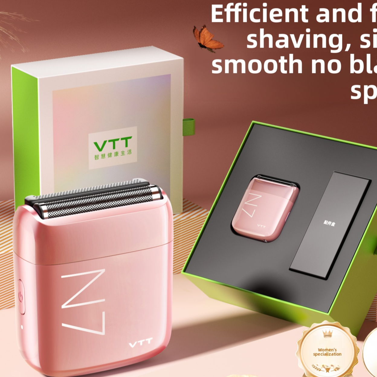Electric Personal Shaver for Body Hair Removal