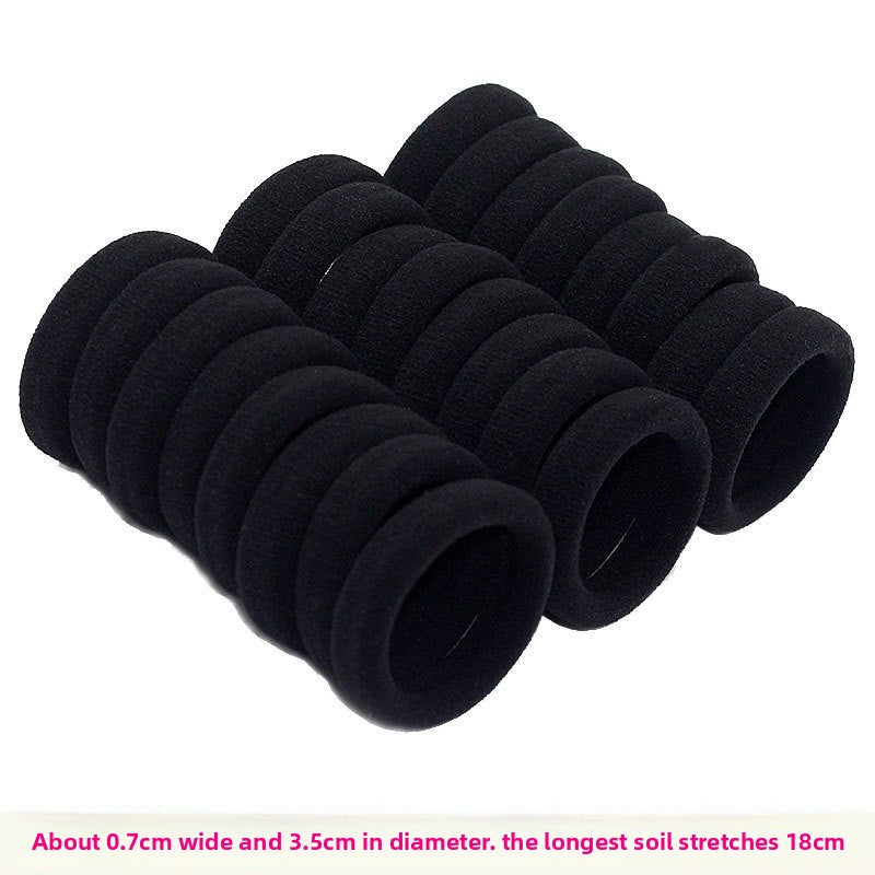 Durable rubber band hair tie for women