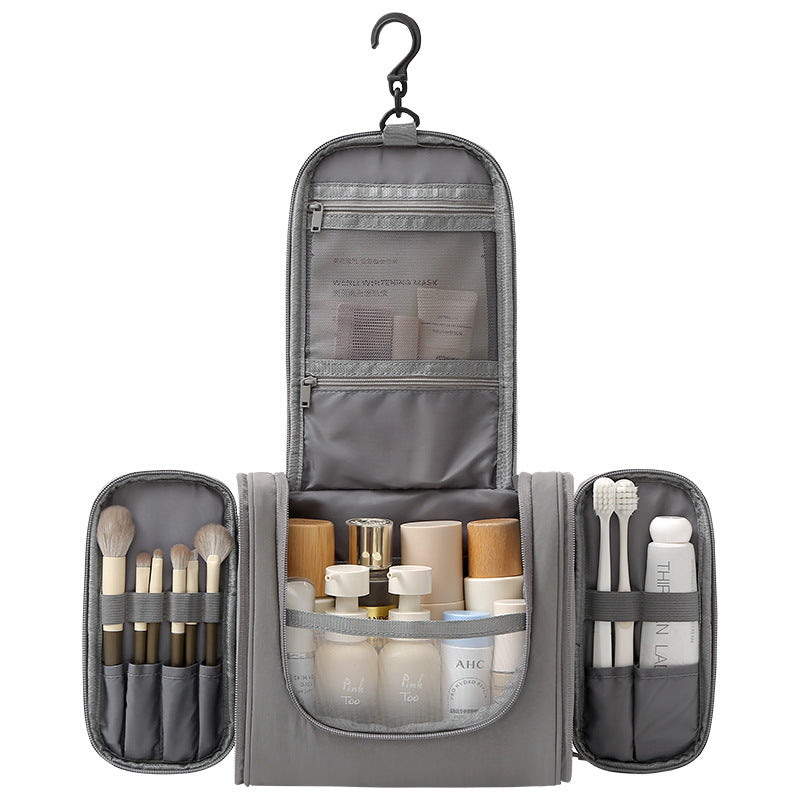 Toilet bag with an extra handle bag