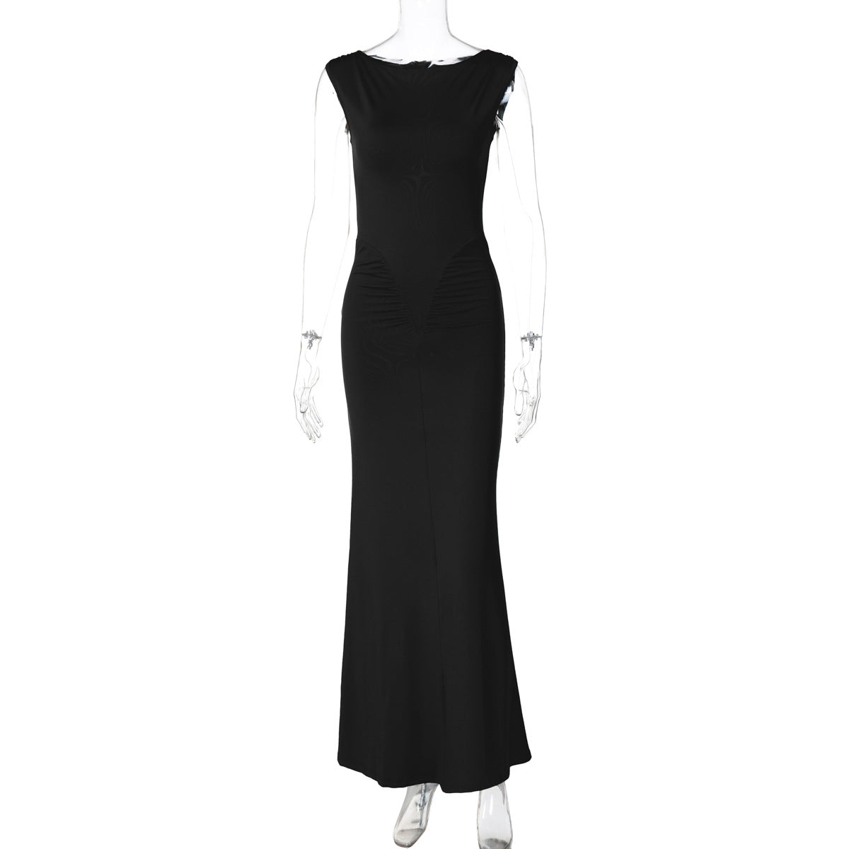 Womens Slim Fit Pleated Dress